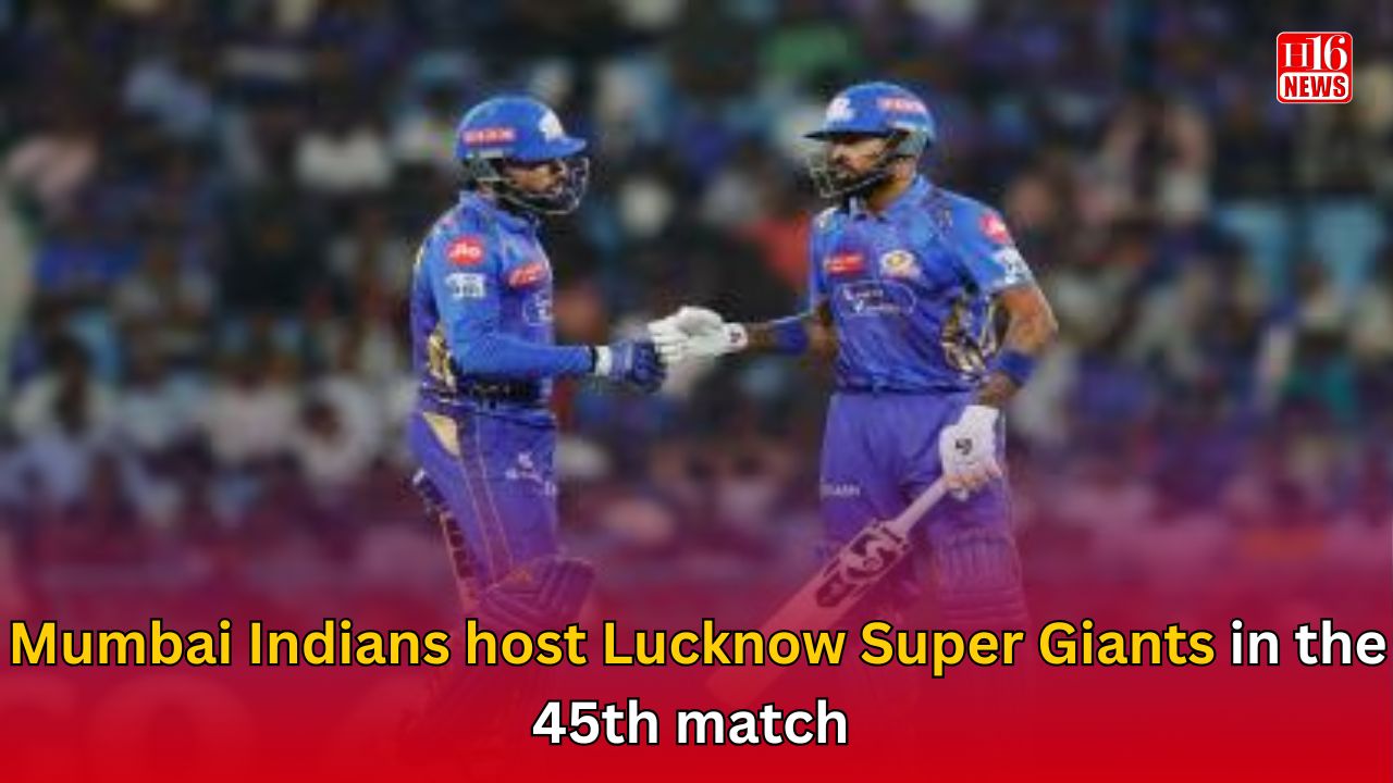 Mumbai Indians host Lucknow Super Giants in the 45th match